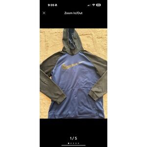 Men's Size Large DriFit Nike Hoodie- Blue/Black